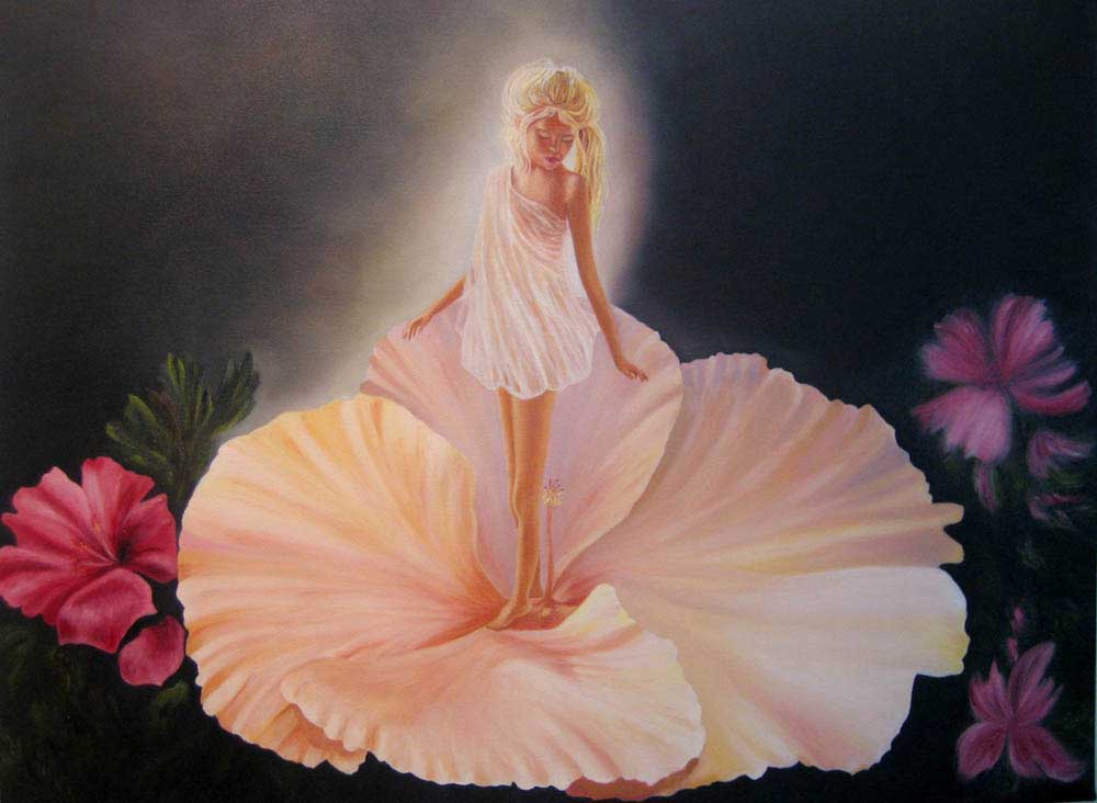 Shirley Castrillon. La fleur enchanté. Inspiration de Mary Baxter St-Clair-2010-18X24 -
