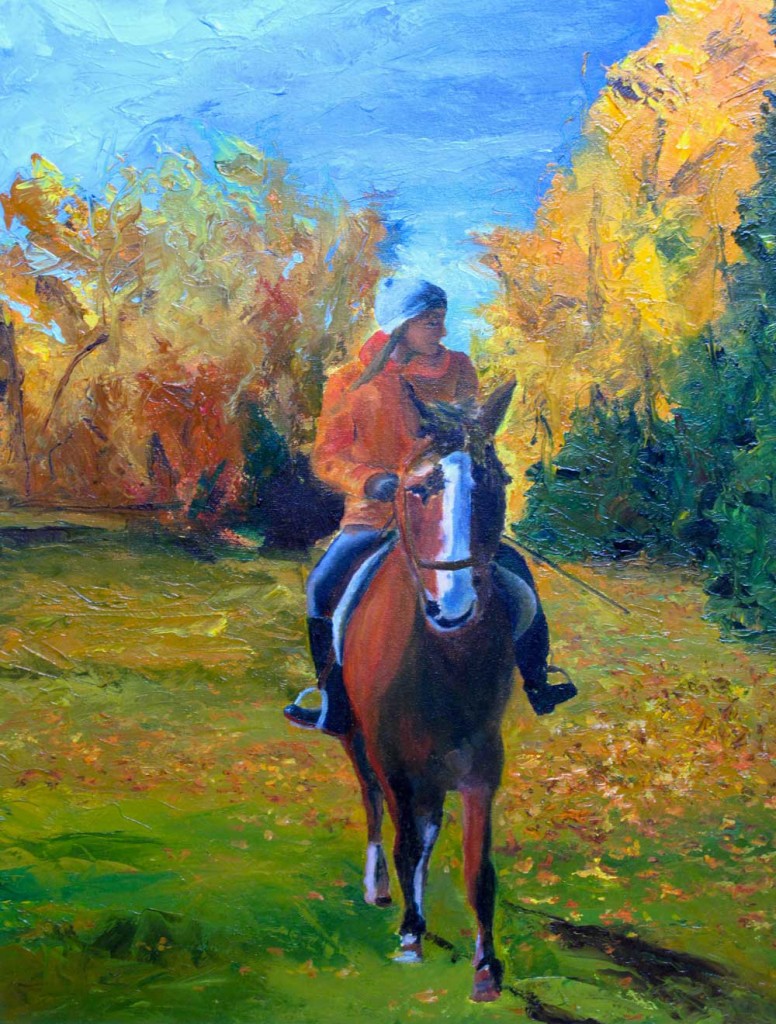 Colette Bétit. Promenade d'automne. Huile sur toile Huile sur toile. 20" x 16" - 2005